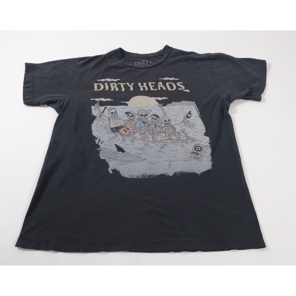 Dirty Heads T Shirt Mens M Black Fall 2018 Tour Graphic Distressed Band Tee‎
